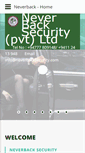 Mobile Screenshot of neverbacksecurity.com